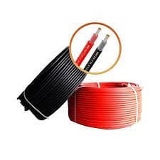 Solar wire 10mm double shield 1800W (18 Feet Red + 18 Feet Black) 2