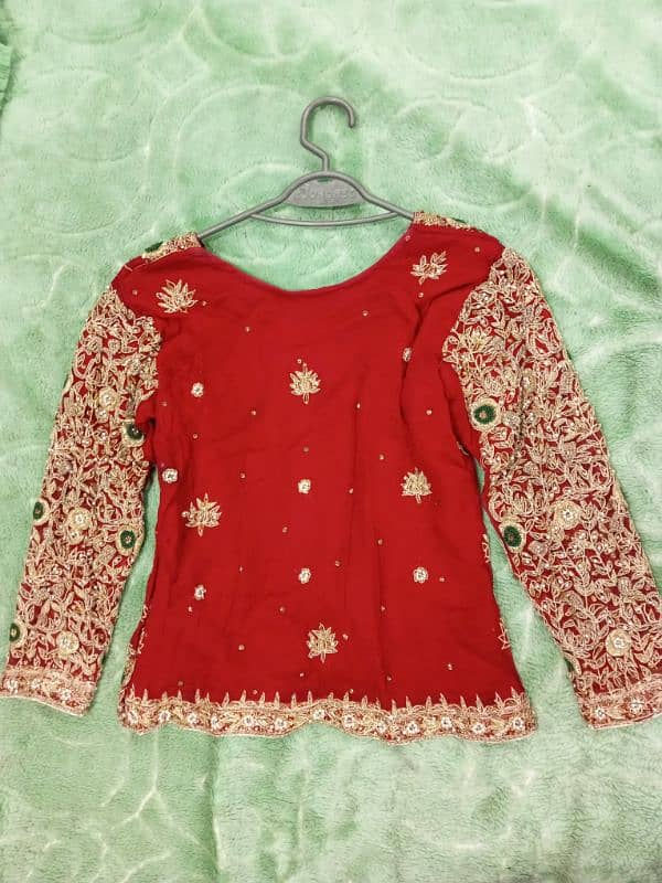 bridal lehanga/barat dress/ red bridal lehanga 3