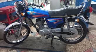 all okay bike blue colour bike 2006 model Lahore number