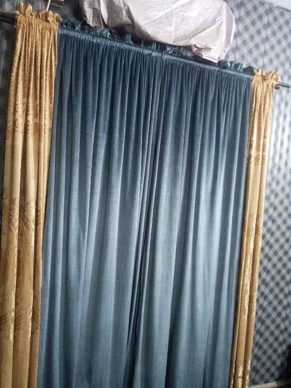 Gray Velvet curtains 0