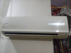 1 ton Hair Ac 3 session used AC sell . . . with pipe. . . with outdoor