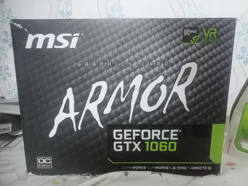 MSI ARMOUR 1060 6GB OC EDITION 6