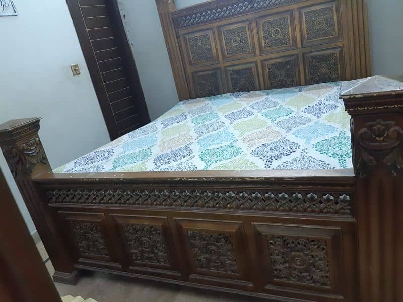 chinioti wooden bedroom set 1