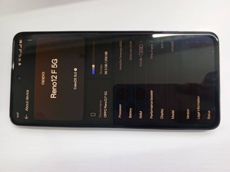 OPOO RENEO 12F  5G    ( 12+12RAM.   256ROM ) 3