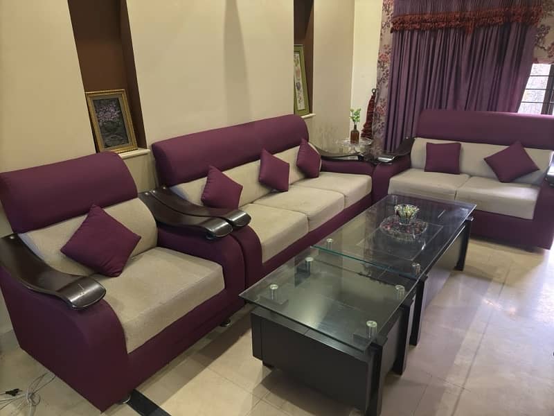 6 seater sofa set with table 0