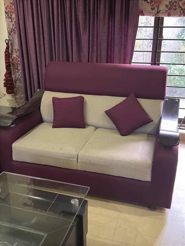 6 seater sofa set with table 1