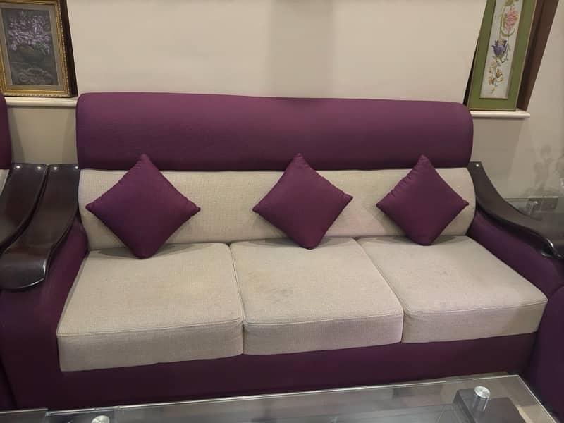 6 seater sofa set with table 2