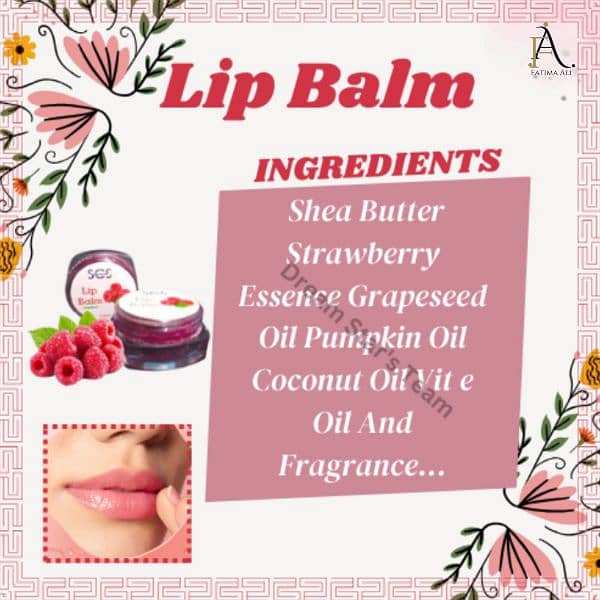 Lip scrub and lip balm 0