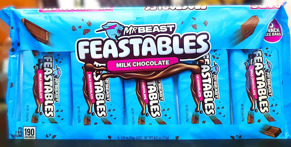 Feastables MrBeast Milk Chocolate (Pack of 5) – Imported & Fresh Stock 0