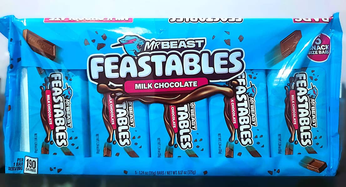 Feastables MrBeast Milk Chocolate (Pack of 5) – Imported & Fresh Stock 2