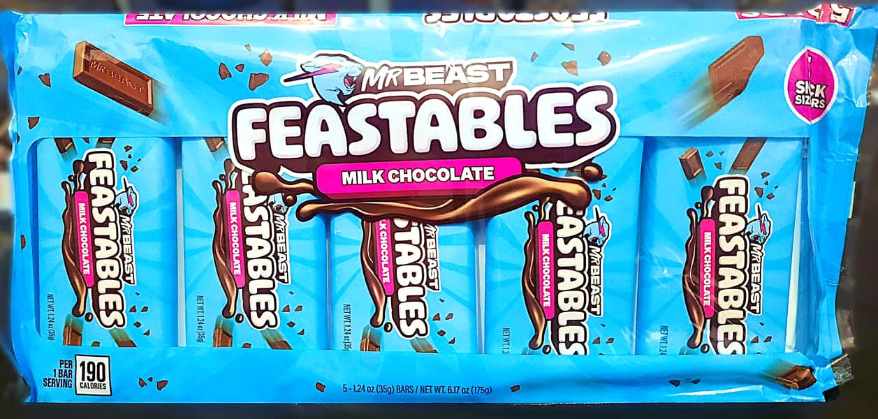 Feastables MrBeast Milk Chocolate (Pack of 5) – Imported & Fresh Stock 3