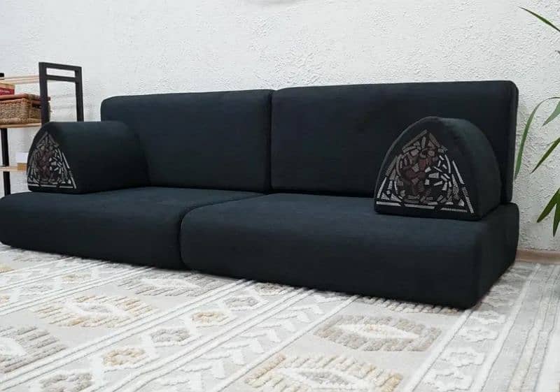 Sofa repairing | Fabric replacement and Floor Cushions 5