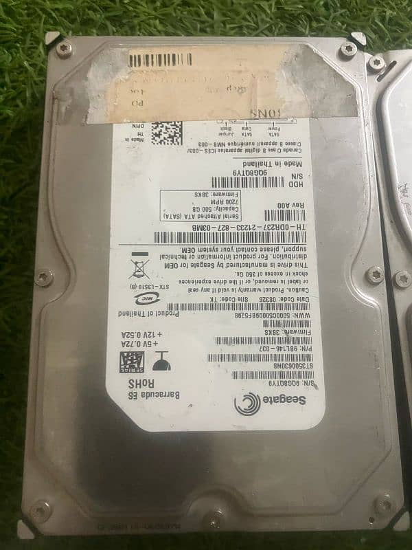 3 Branded HARD DRIVE 500+500+250GB 3