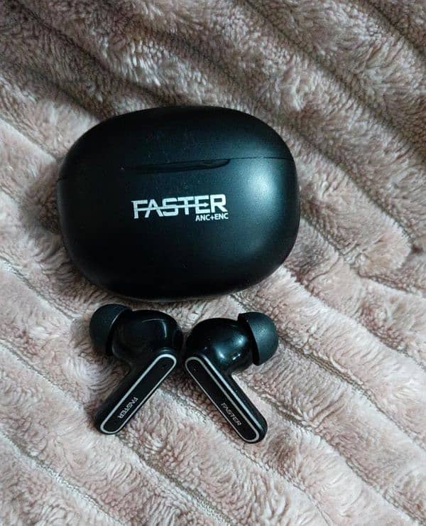 FASTER QUEST X - ANC + ENC EARBUDS 7 days use only 4