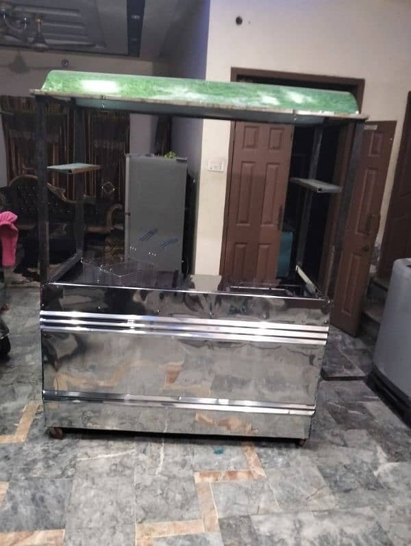 Burger shawarma steel counter really hole sale price Mai. 1