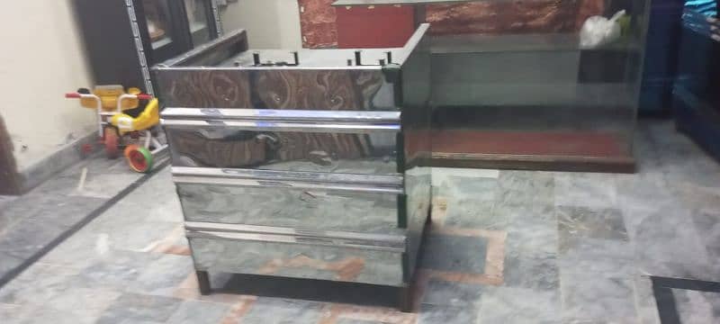 Burger shawarma steel counter really hole sale price Mai. 6