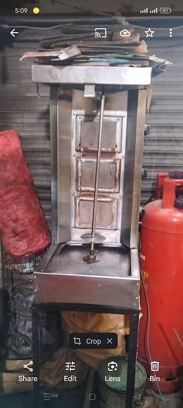 Burger shawarma steel counter really hole sale price Mai. 8