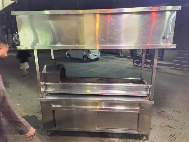 Burger shawarma steel counter really hole sale price Mai. 12