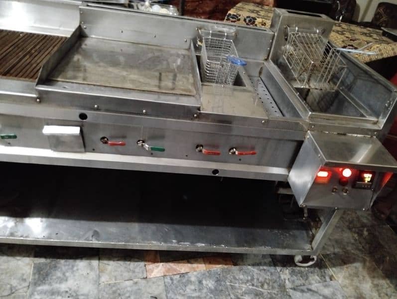 Burger shawarma steel counter really hole sale price Mai. 13