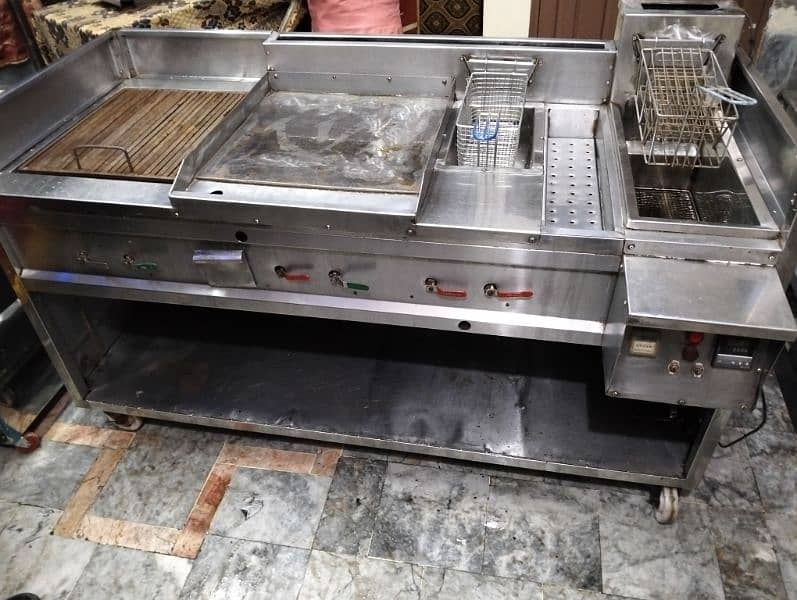 Burger shawarma steel counter really hole sale price Mai. 14