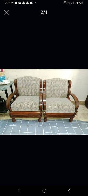 chinioti sheesham sofa for urgent sale 2