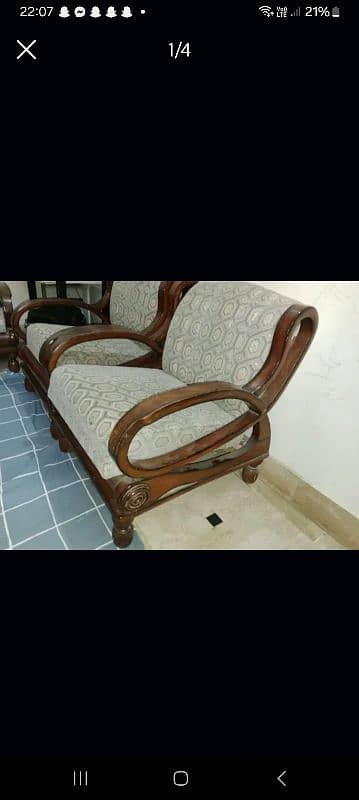 chinioti sheesham sofa for urgent sale 3