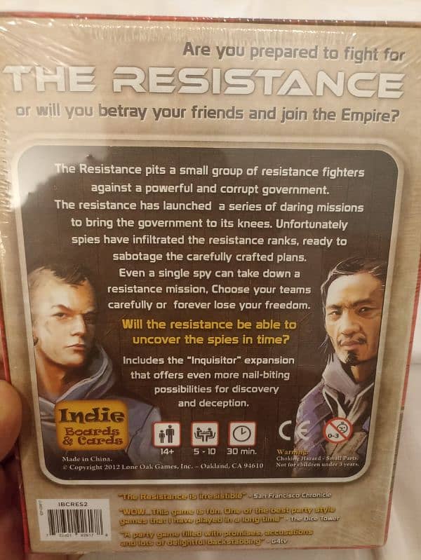 Resistance Board Game 1