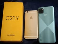 exchange and sale offer iphone 6s and realme c21y