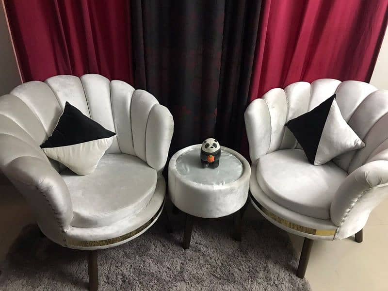 Luxury Coffee Sofa Chair Set 0