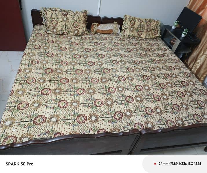 2 single bed in a very gd condition . 3