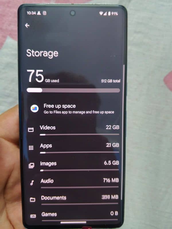 pixel 7pro 12Gb Ram 512 Rom 1