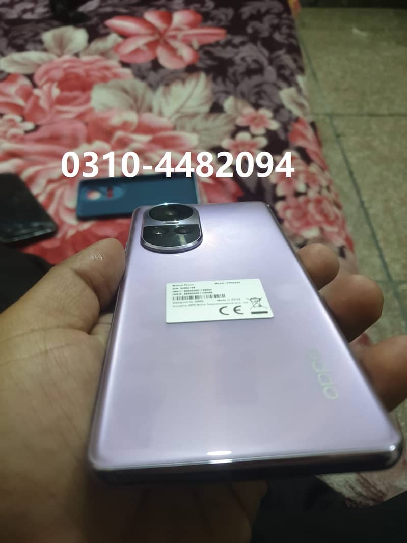 OPPO Reno 10 pro 5G non pta 12/256 for Sale Contact  03104482094 2