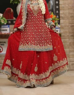 Bridal dress red color