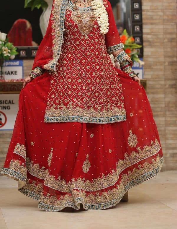 Bridal dress red color 0