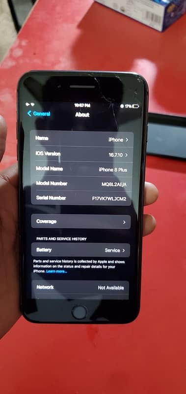 iPhone 8 Plus 64 GB None PTA panel break but working perfectly 11