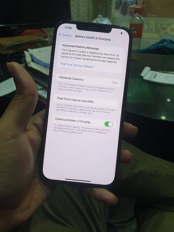 iphone 11 pro max 256gb pta apprvd 74% bh 12 pro max 128gb non pta 0