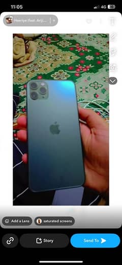 I phone 11 pro max  bh 86  64 gb one months sim time watre pak