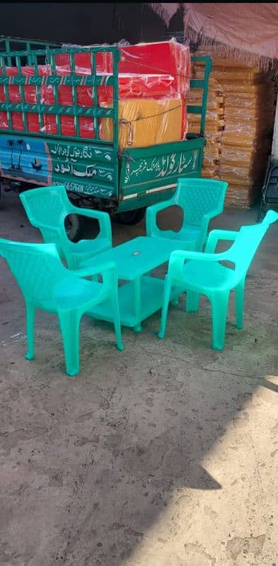 Plastic Chairs and Table 7