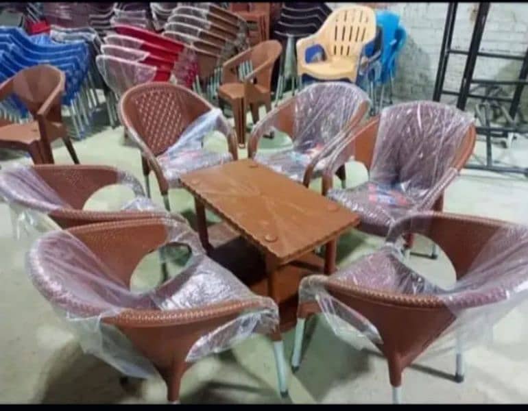 Plastic Chairs and Table 11