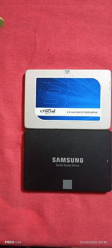 SSD Drive | Samsung 850 evo |Crucial |250Gb ssd . hard drive. 2