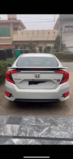 civic x rear back bumper reflector