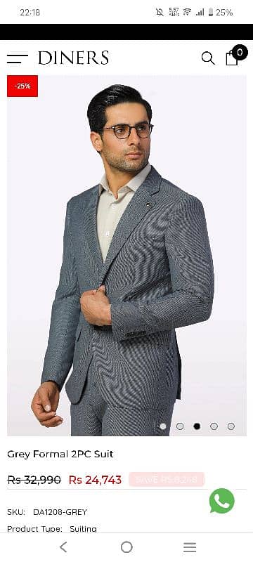 Dinner's Italian style formal gray  2 piece for sale 9