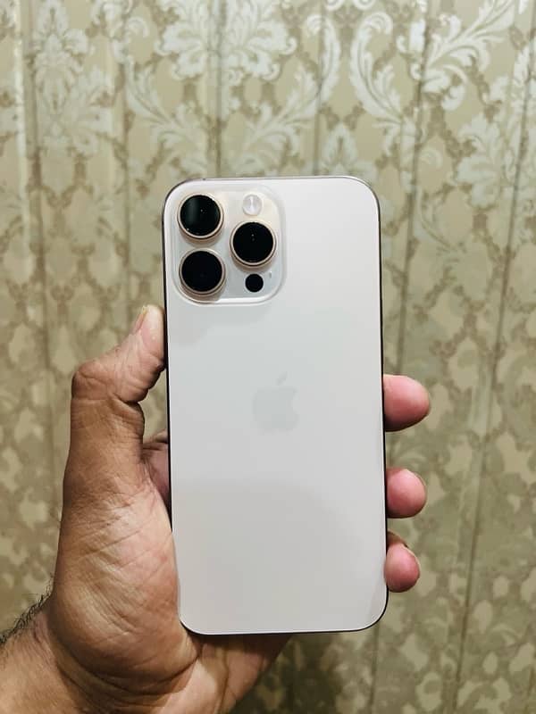 Iphone 16 Pro Max 256GB  4 munth sim available  Desert 0