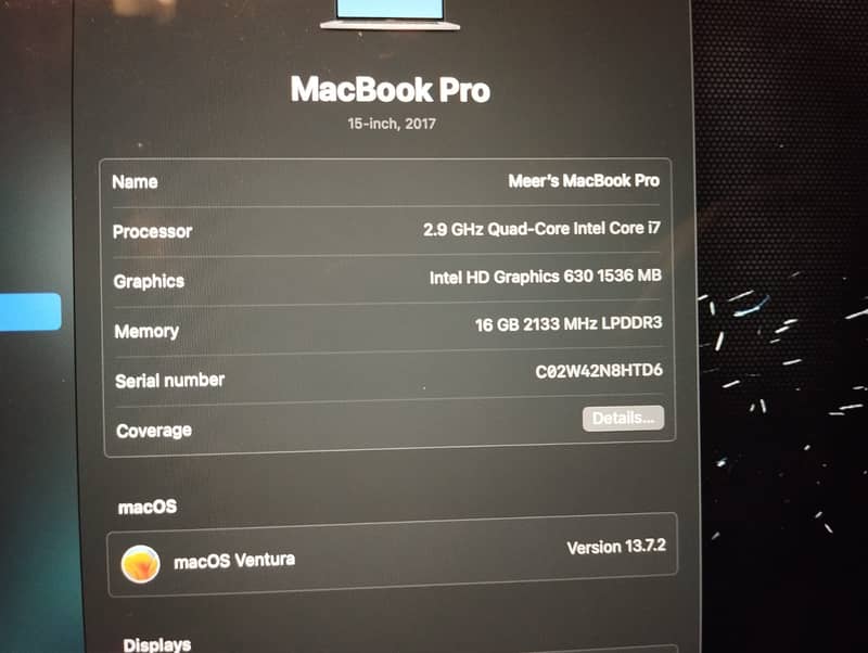 MACBOOK Pro 2017 2