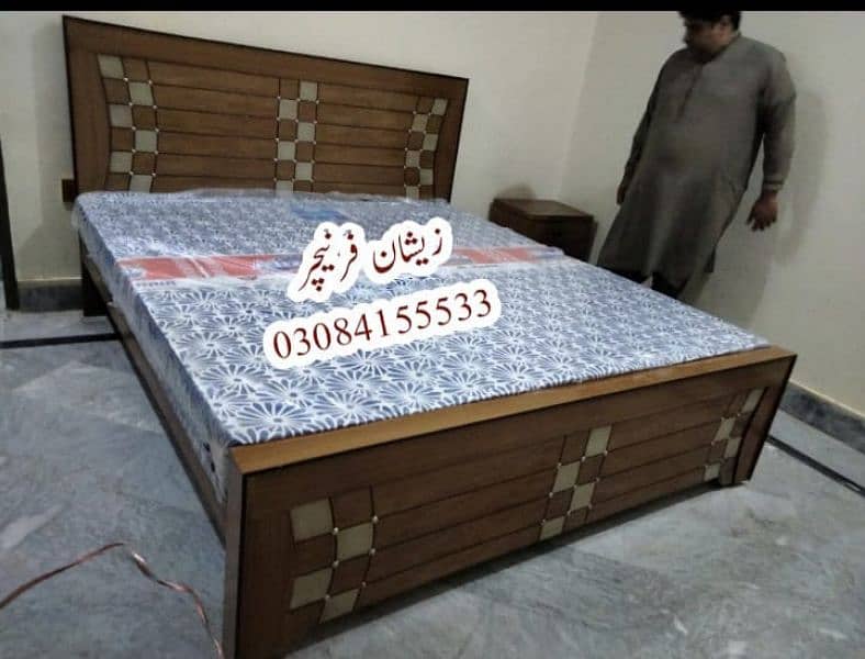 Wooden Double Bed/double bed wooden 4