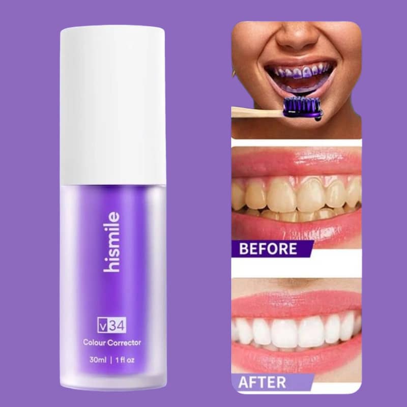 Hismile V34 Purple Toothpaste for Brightness Teeth and Stain Removal 0