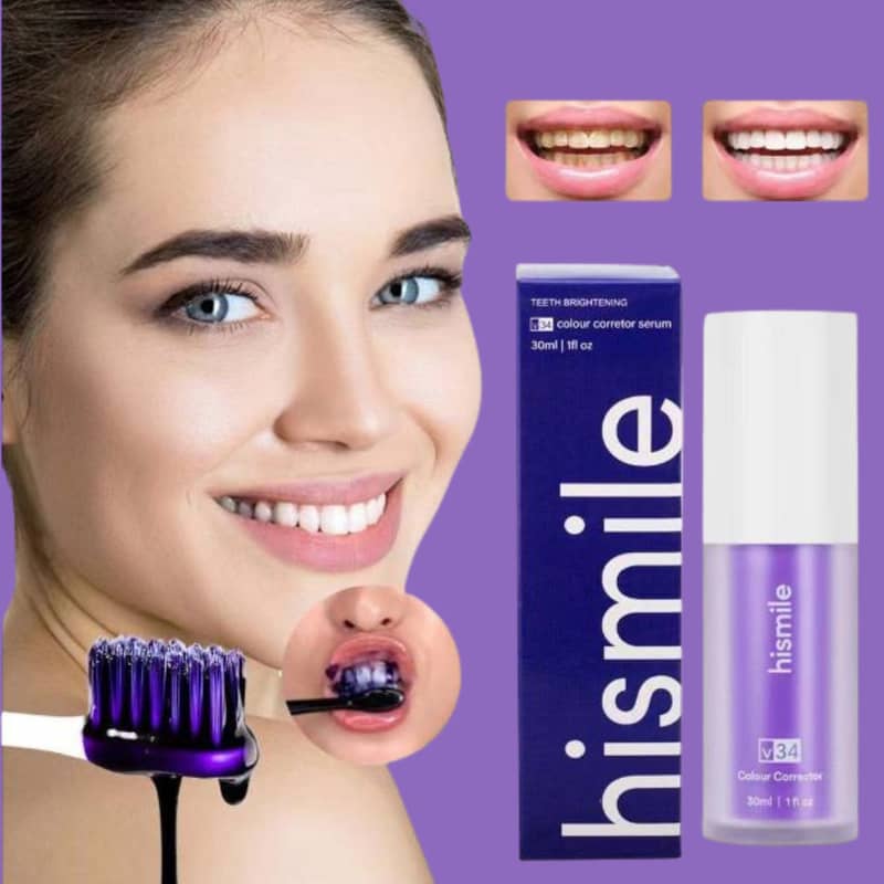 Hismile V34 Purple Toothpaste for Brightness Teeth and Stain Removal 4