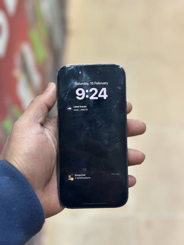 iphone 14 pro PTA 128 gb purple colour 0