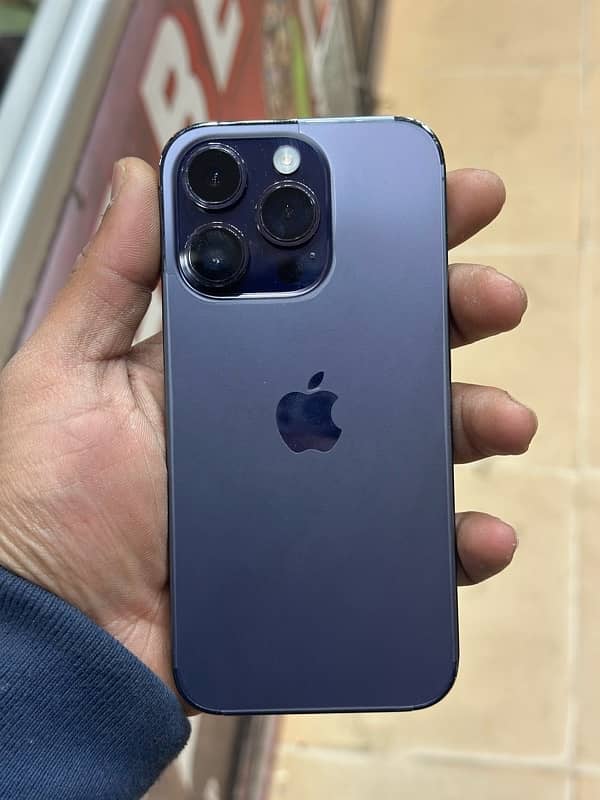 iphone 14 pro PTA 128 gb purple colour 1