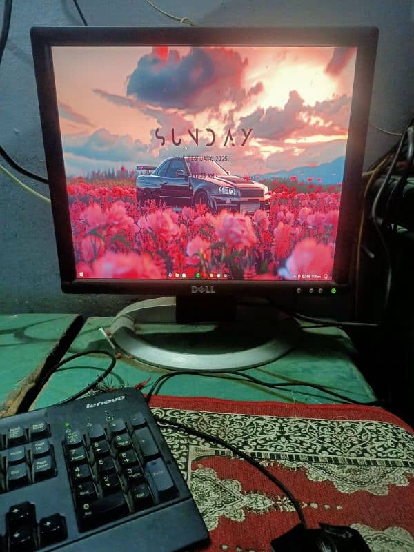 Gaming pc full setup with moniter mouse keyboard 0